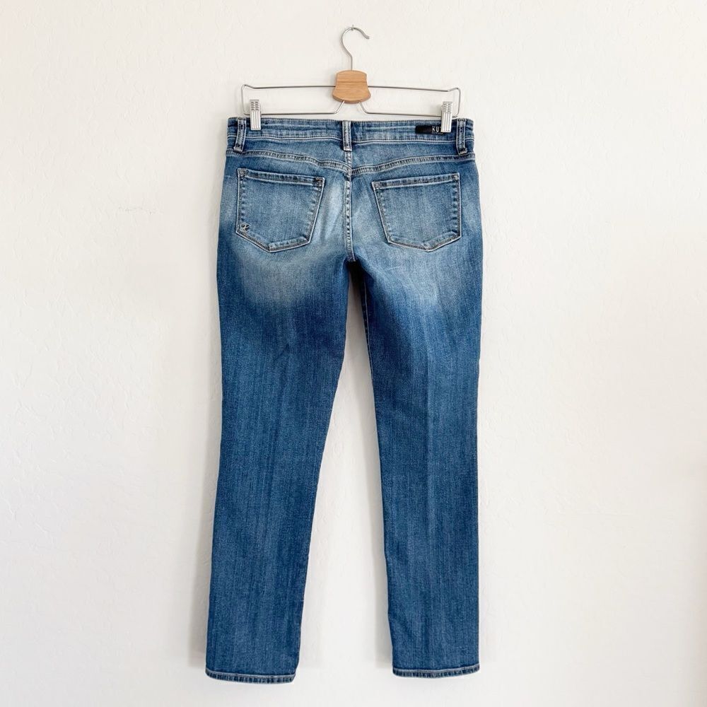 KUT from The Kloth Catherine Boyfriend Jean Floral Embroidered Detail Size 6 - Picture 5 of 11
